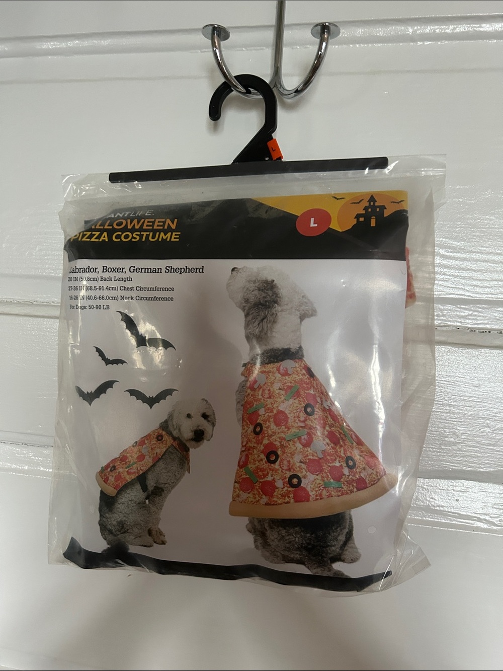 Halloween Pizza Dog Costume - Orange Print